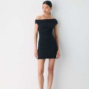 Aritzia Elegant Black Off-Shoulder Dress